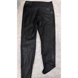 Women's sz. XL black classic polyurethane pants. Great shape (no brand indicated